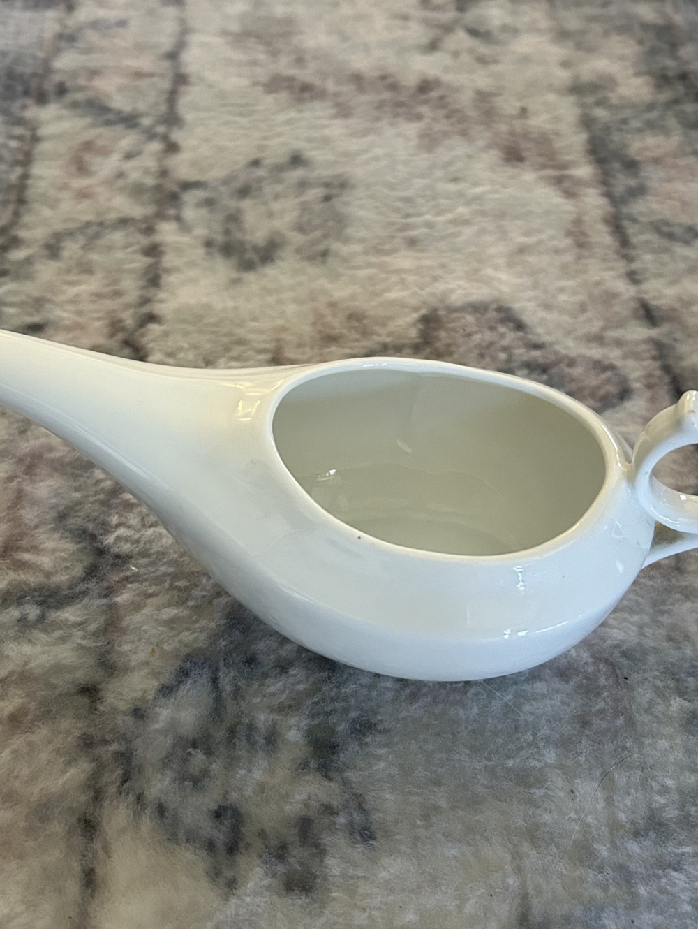 Vintage White Porcelain Pap Boat/Feeder Made in Germany